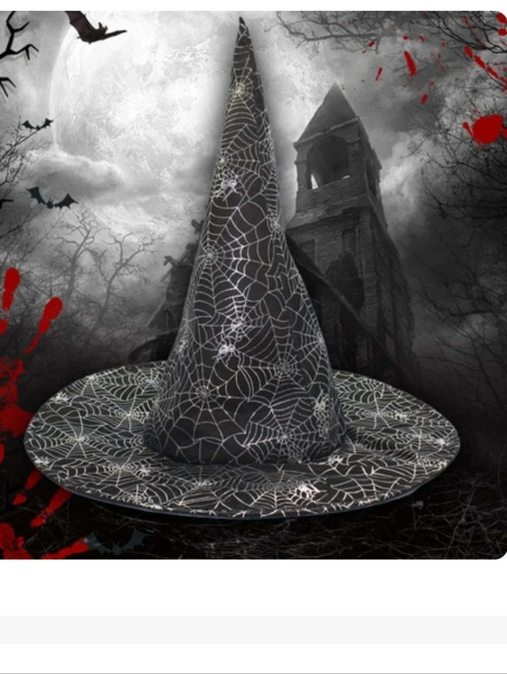 SPIDERWEB Witch Halloween Party Hat